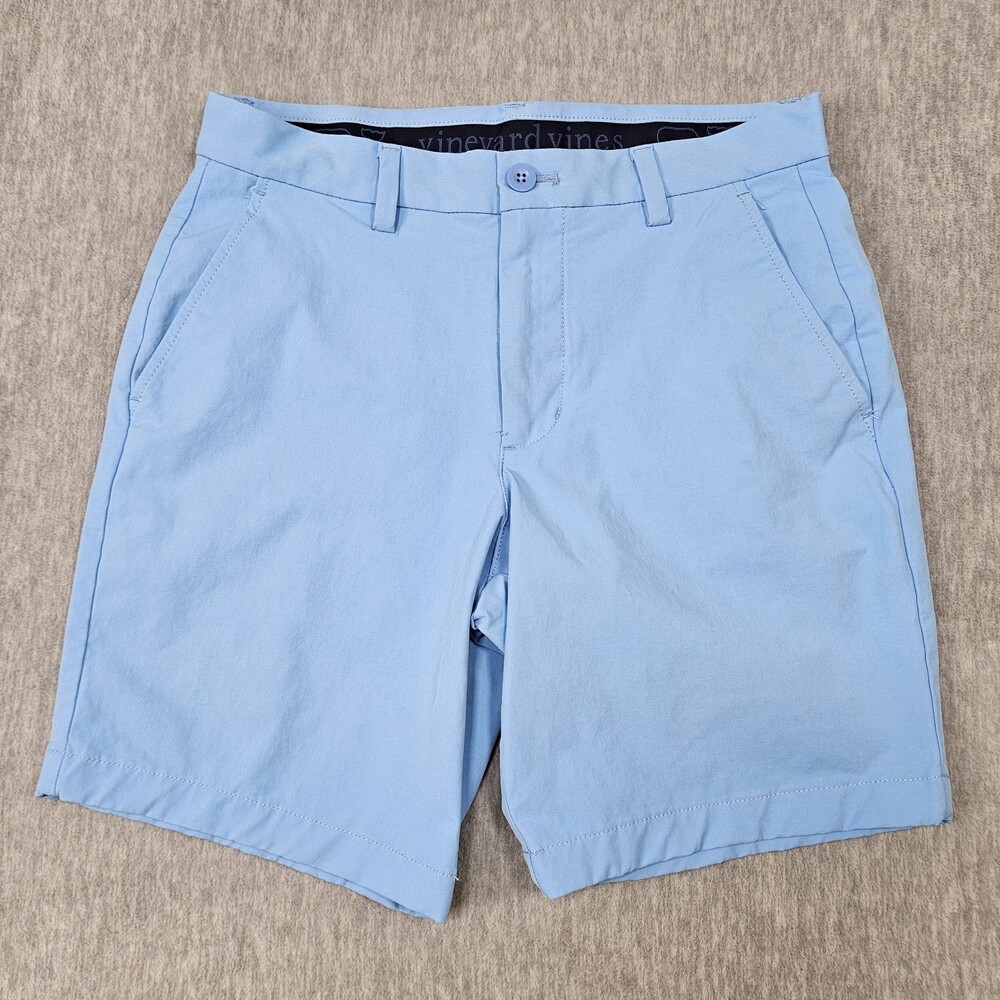 Vineyard Vines Shorts Mens 28 Performance Blue Whale Chino Camp Golfer Outdoors